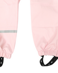 Waterproof Rain Pant with Drawstring & Elastic Foot Strap Pink