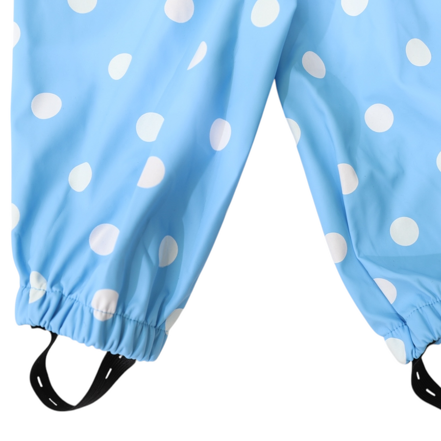 Polka Colour Change Waterproof Overall Blue