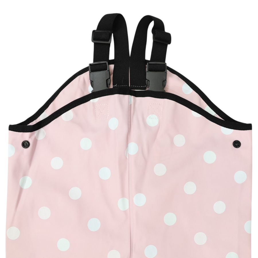 Polka Colour Change Waterproof Overall Pink