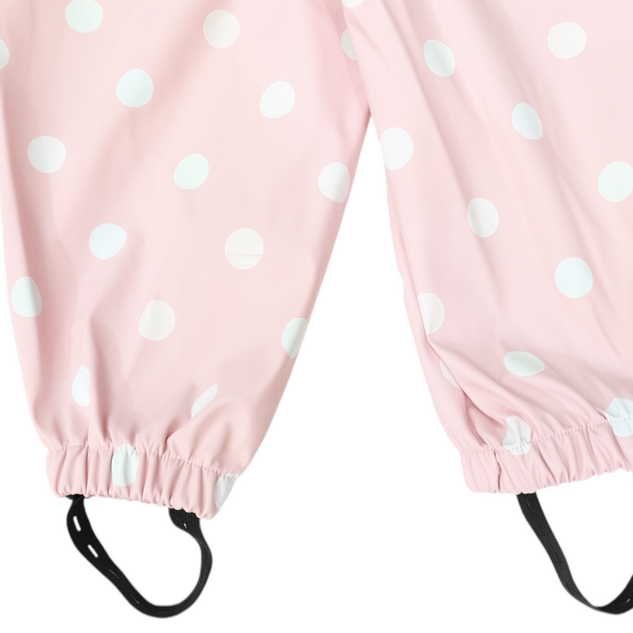 Polka Colour Change Waterproof Overall Pink