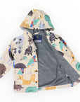 Australian Animal Printed Raincoat Beige