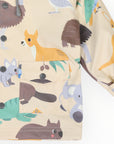 Australian Animal Printed Raincoat Beige