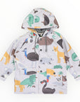 Australian Animal Printed Raincoat Grey