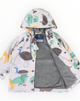 Australian Animal Printed Raincoat Grey