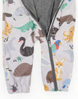Australian Animal Printed Rainsuit Grey