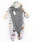 Australian Animal Printed Rainsuit Grey