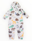 Australian Animal Printed Rainsuit Grey