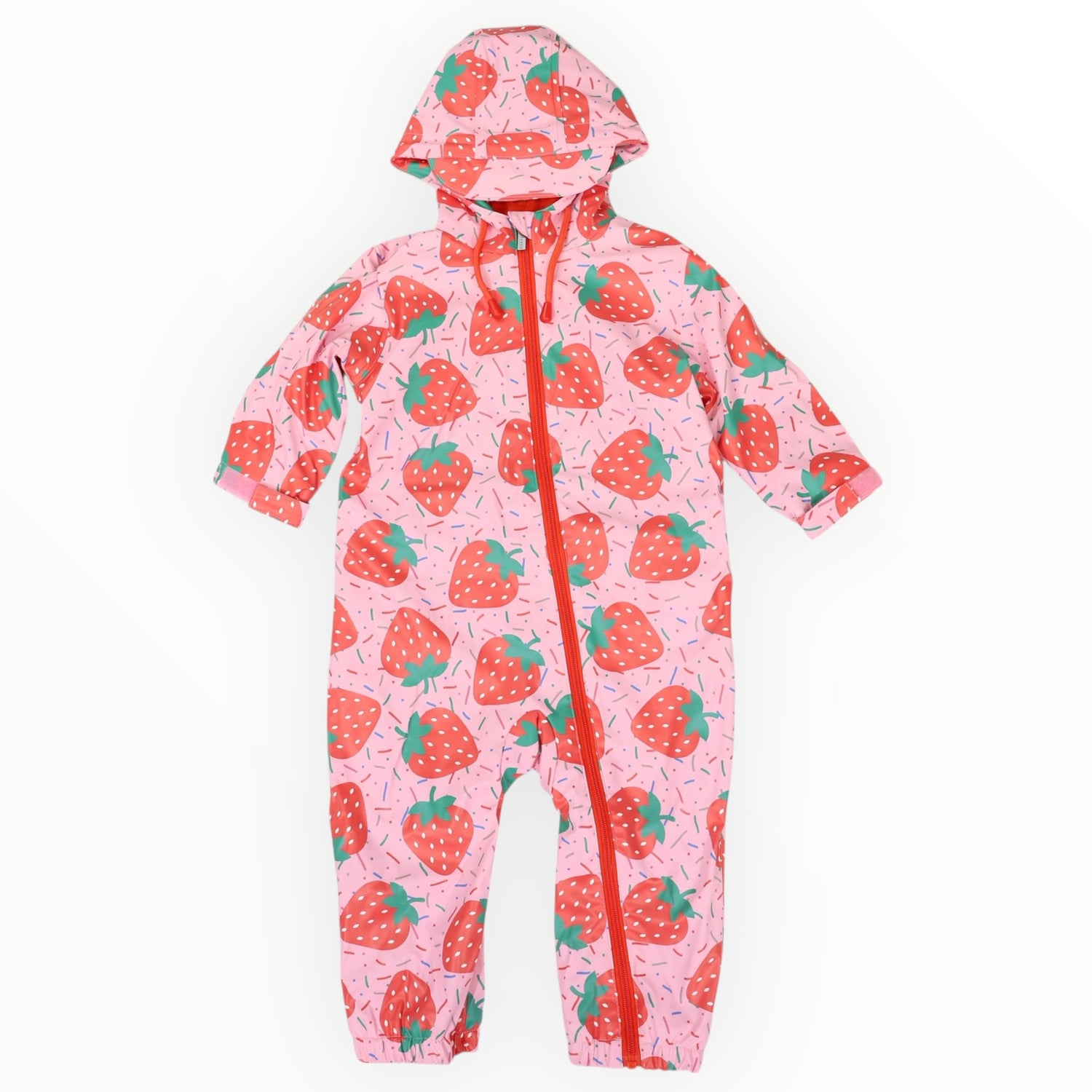 Strawberries & Sprinkles Rainsuit Pink