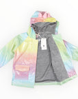 Glitter Unicorn Rainbow Raincoat Pink