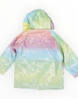 Glitter Unicorn Rainbow Raincoat Pink
