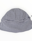 Cotton Legionnaires Sun Hat Navy Stripe