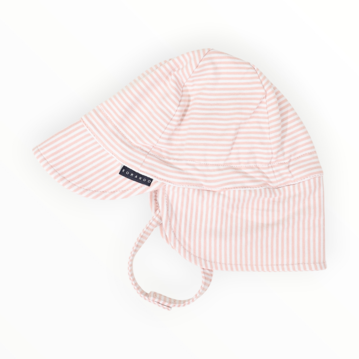 Cotton Legionnaires Sun Hat Dusty Pink Stripe