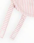 Cotton Legionnaires Sun Hat Dusty Pink Stripe