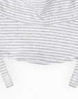 Cotton Sun Hat Grey Marle Stripe