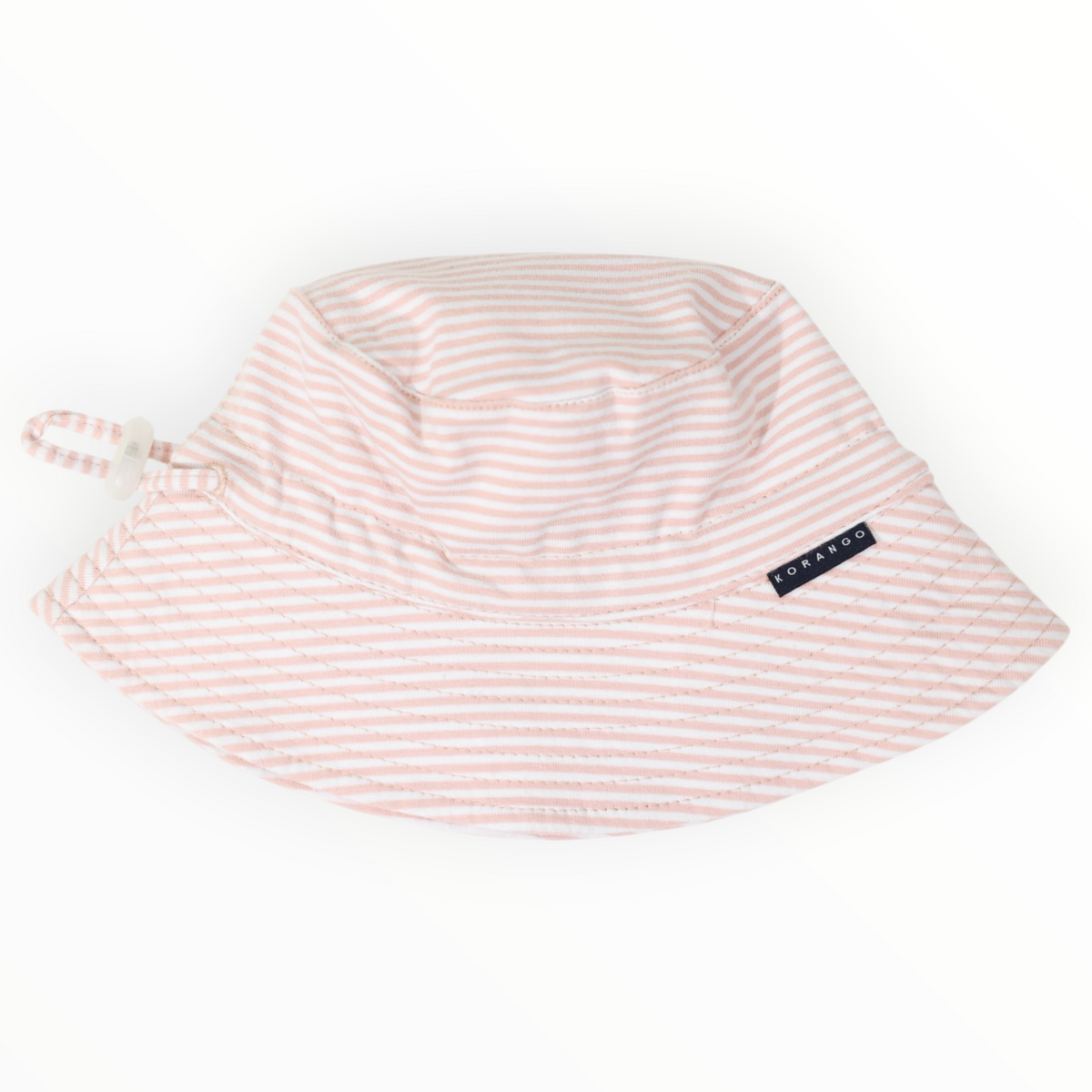 Cotton Sun Hat Dusty Pink Stripe