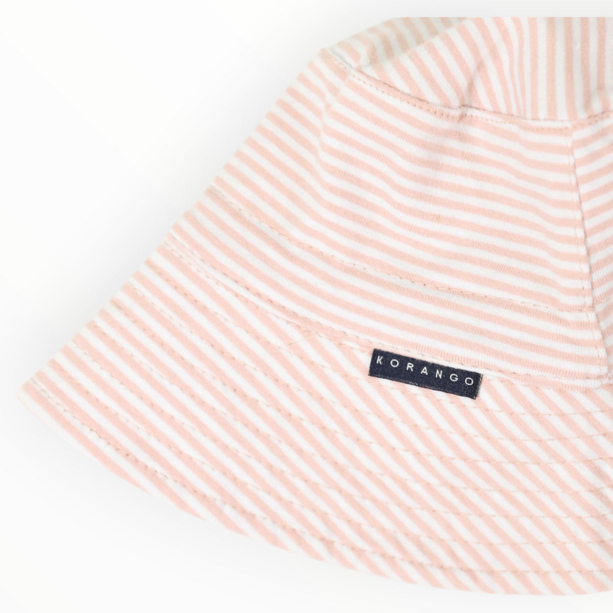 Cotton Sun Hat Dusty Pink Stripe