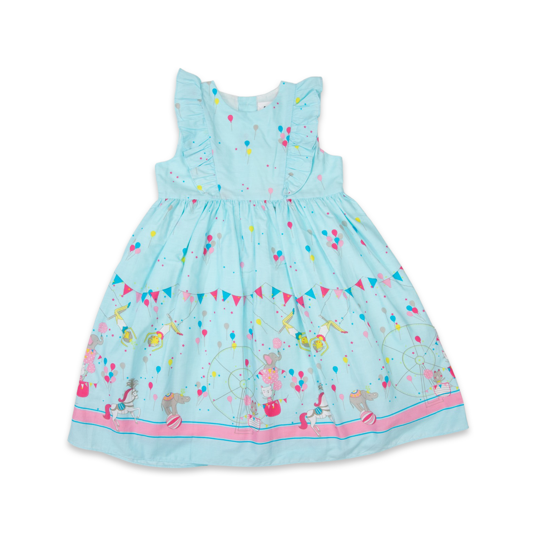 Blue Circus Frill Dress