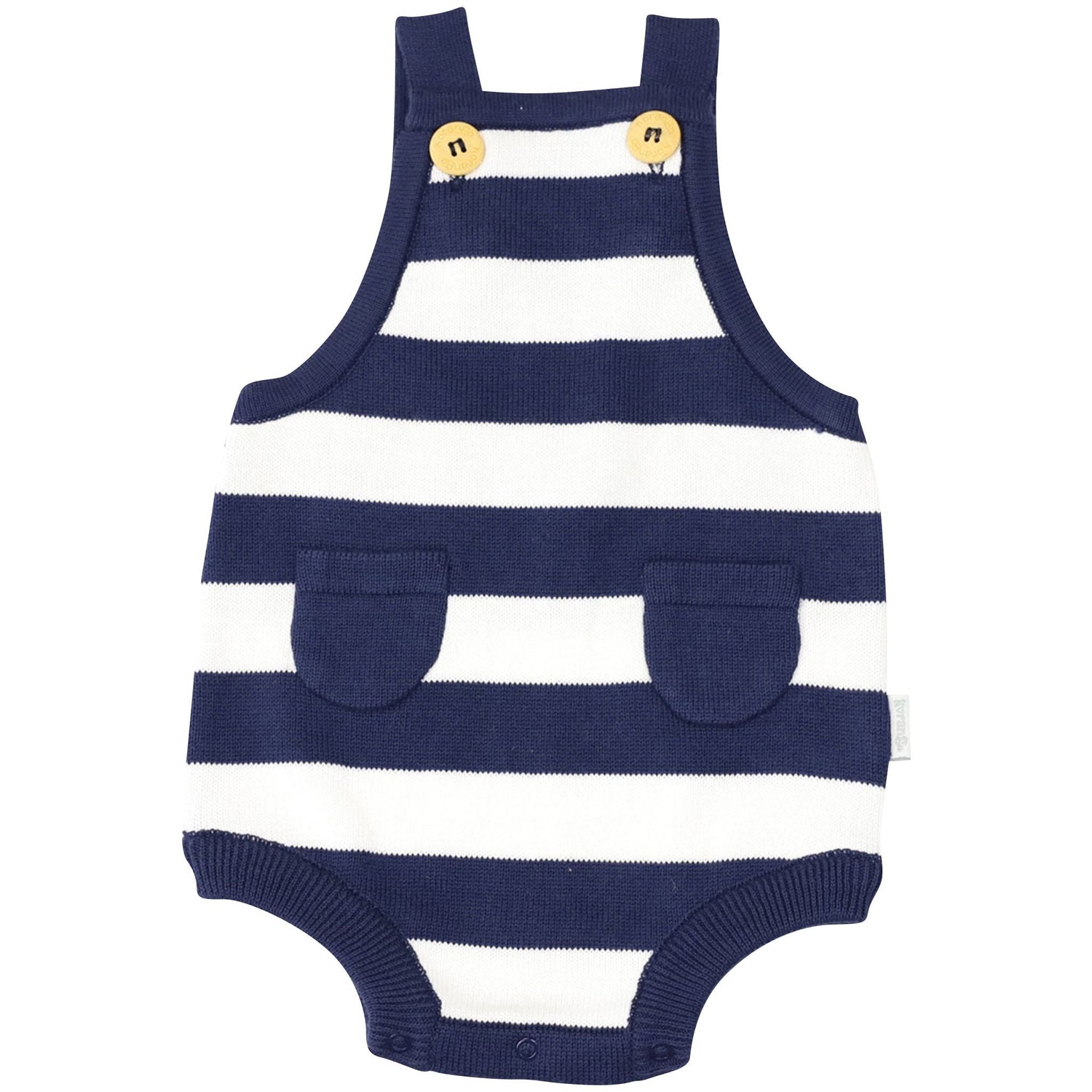 Knit Sunsuit Navy Stripe
