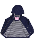 Microfibre Raincoat Cotton Lined Navy