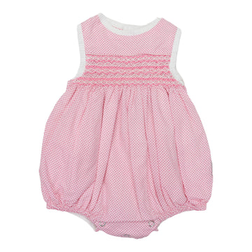 Classic Smocked Sunsuit Pink