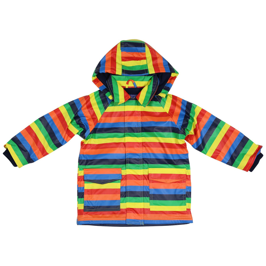 Rainbow Striped Raincoat