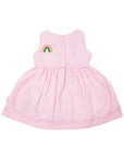 Seersucker Rainbow Dress Pink