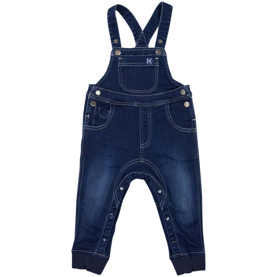 Stretch Denim Overall Dark