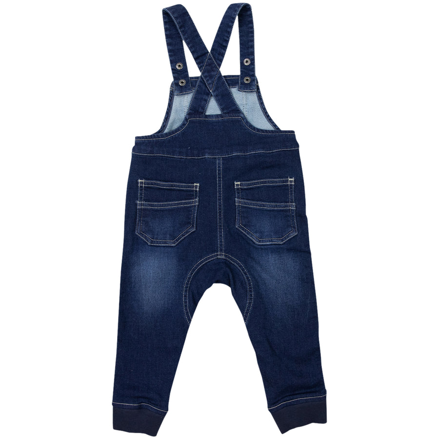 Stretch Denim Overall Dark