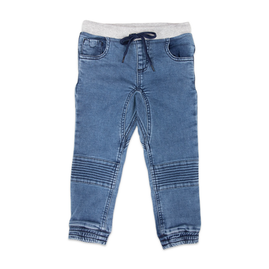 Drawstring Stretch Denim Jean Light