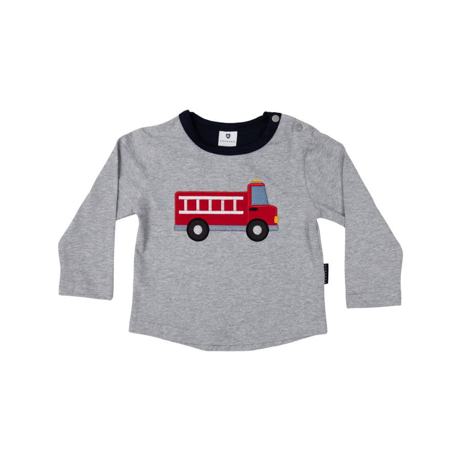 Fire Truck Top Grey Marle