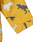 Dinosaur Colour Change Raincoat Mustard