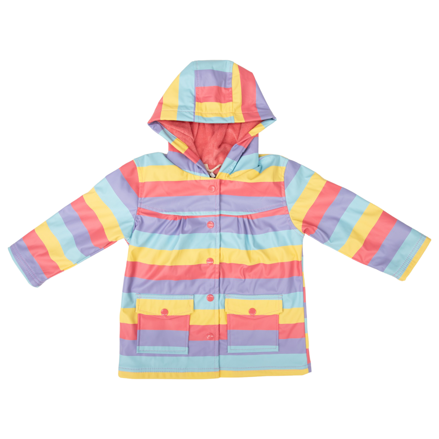 Striped Raincoat Pink