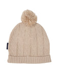 Herringbone Design Knit Beanie Ivory