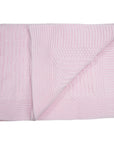 Textured Knit Blanket Light Pink