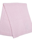 Textured Knit Blanket Light Pink