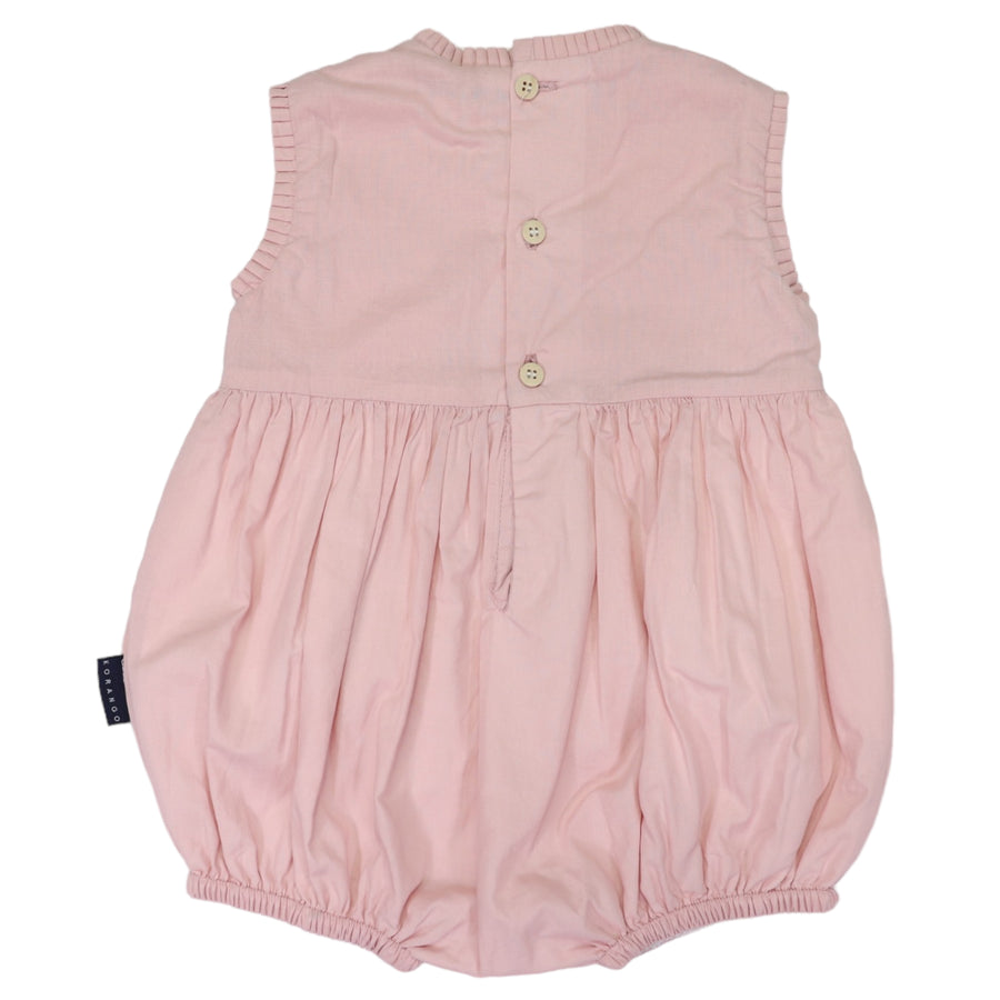 Unicorn Smocked Sunsuit Dusty Pink