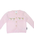 Unicorn Hand Embroidered Cardigan Light Pink