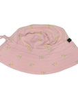 Unicorn Cotton Sun Hat Dusty Pink