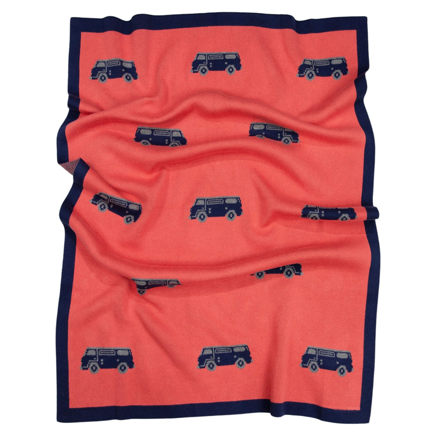 Kombi Van Knit Blanket Red