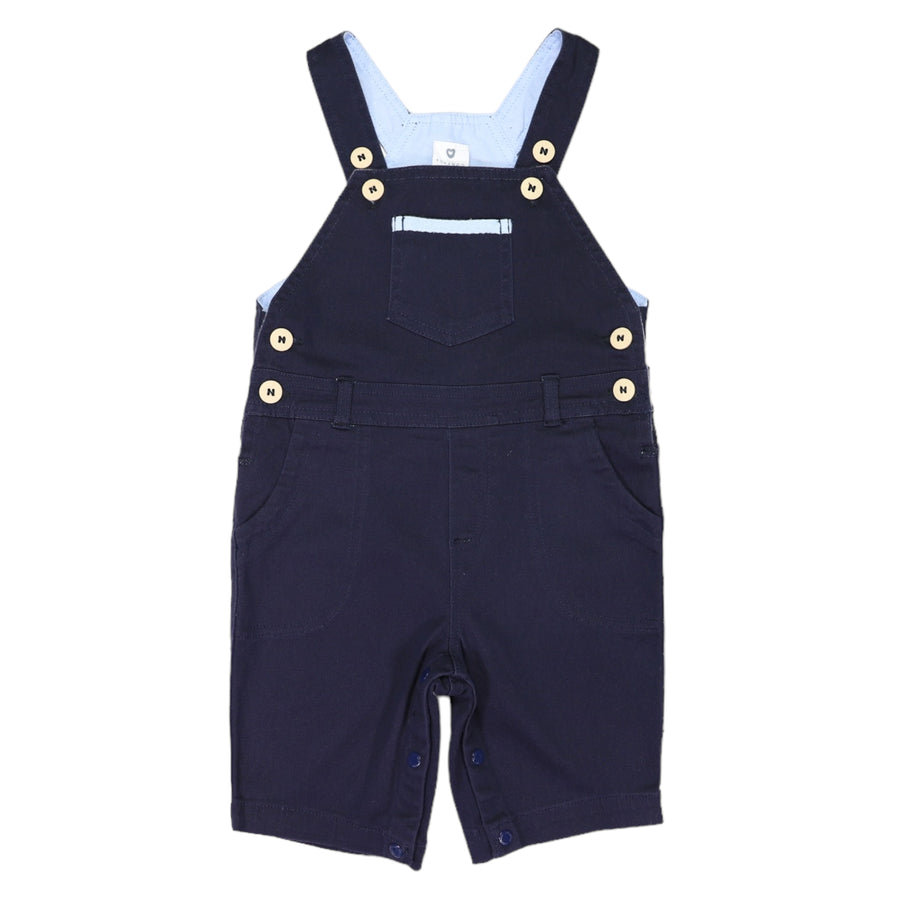 Contrast Twill Overall Navy