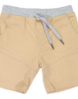 Stretch Twill Short with Elasticised Waist Sheepskin