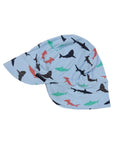 Shark Print Legionnaires Hat Blue