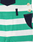Striped Cotton Overall Green Stripe