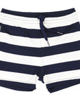 Striped Cotton Short Navy Stripe