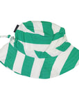 Striped Cotton Sun Hat Green Stripe