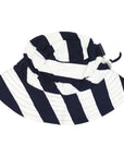 Striped Cotton Sun Hat Navy Stripe