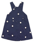 Flower Embroidered Pinafore Navy