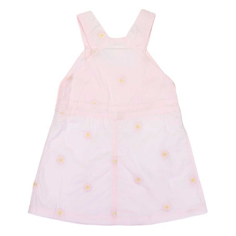 Flower Embroidered Pinafore Light Pink