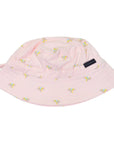 Unicorn Print Cotton Sun Hat Light Pink