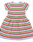 Rainbow Stripe Cotton Dress